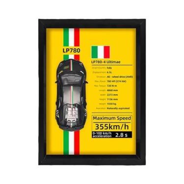 Imagem de Modelo De Carro De Corrida Em Metal Liga Escala 1/32 Com Moldura 3D De