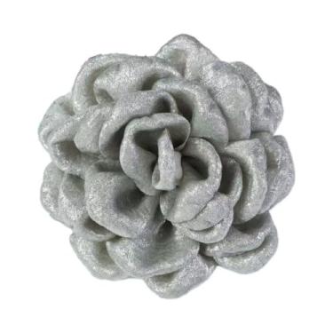 Imagem de Broches vintage de flor de rosa grandes broches de lapela para mulheres tecido de cetim brilhante broche grande para casaco, vestido, cachecol, chapéu, roupas, roupas, casamento, dança, acessórios