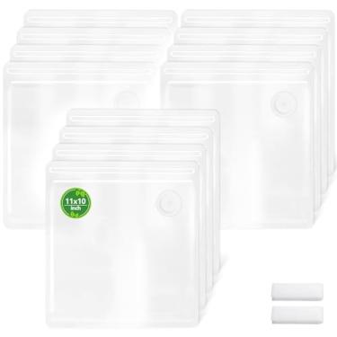 Imagem de FIRAWER Sacos seladores a vácuo reutilizáveis – Livre de BPA, sacos de armazenamento de alimentos à prova de vazamento para Sous Vide, freezer e preparação de refeições | Compatível com a maioria dos