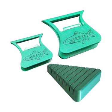 Imagem de UGPLM Alicate para confecção de penas de mosca, prendedor de penas de mosca, leve, prático, ideal para pescadores, Verde