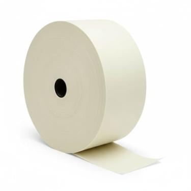 Imagem de Bobina Térmica Amarela 57x360 - Para Relógio Ponto REP - Compatível com ID Henry e Dimep - Pacote com 4 Unidades