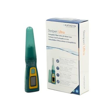 Imagem de Purificador de água UV ultra portátil Katadyn SteriPen – Bateria recarregável de 2200 mAh, elimina 99,99% de microorganismos, tratamento rápido de água para caminhadas, acampamento e viagens