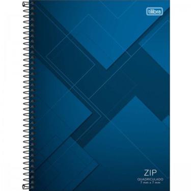 Imagem de Caderno Espiral Univ. Quadriculado 7x7 Capa Dura 96 Fls ZIP Tilibra