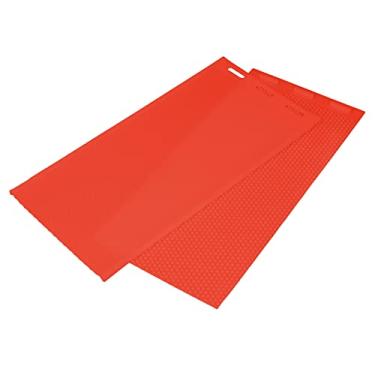 Imagem de Generic Gravador de Imprensa de Cera de Abelha, Molde Reutilizável de Folha de Cera de Abelha, 2 Peças, Padrão Elevado 5.4mm para Manutenção de (Vermelho)