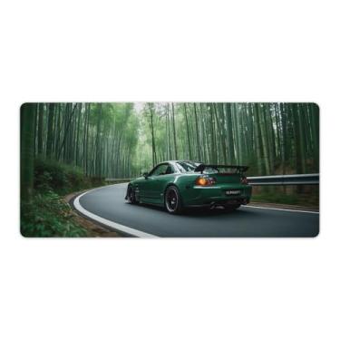 Imagem de HouLaiZhe Green JDM S2000 Jungle Speed Gaming Mouse Pads JDM Car Desk Pads Grandes Mousepads para Teclado Desktop Mat40x90cm