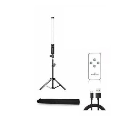 Imagem de Bastão De Led Fotografia Colorido Light Stick Portatil Com Controle + Tripe 2 Metros，Cores e Efeitos para Fotografia Criativa(Bastao + Tripe 2 Metros)