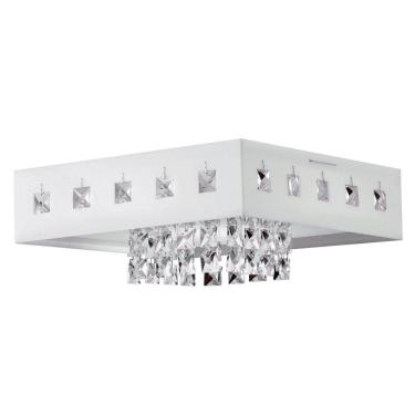 Imagem de Plafon Vienna Led 1X20W 6.400K Acrílico Branco 30X30cm Voltagem 220V