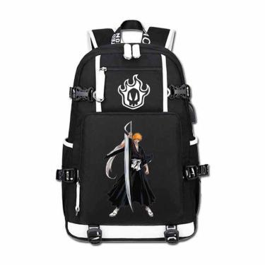Imagem de Mochila Bleach Kurosaki Ichigo Cartoon Kids School 30x15x47cm