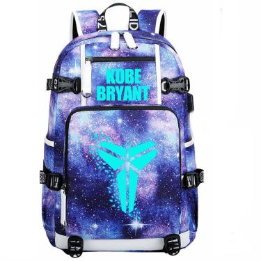Imagem de Mochila escolar Luminous Kobes Bryantss 24 Anime School Bag