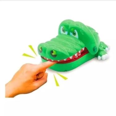 Imagem de Brinquedo Jacaré Morde Dedo Crocodilo Dentista - Jogo Desafio Infantil 3+ Anos, Risadas Garantidas
