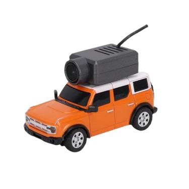 Imagem de SPYMINNPOO Mini Carro RC de 2,4 Ghz, Carro de Drift Com Controle Remoto 1:64 Com Câmera HD, Controle de 3 Velocidades, Jogo Interativo para Ambientes Internos e Externos (ORANGE)