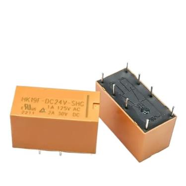 Imagem de Relay HK19F-DC3V-SHG HK19F-DC5V-SHG HK19F-DC12V-SHG HK19F-DC24V-SHG HK19F 3V 5V 9V 12V 24V 8PIN 2A Relays 1Pcs(HK19F-DC12V-SHG)