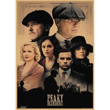 Imagem de Pôster de arte de parede com imagem Peakys Blinders Anime 29,7x42cm