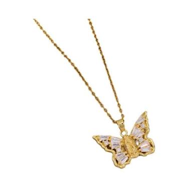 Imagem de Colar De Pingente De Cobre Banhado a Ouro 18K Para Mulheres, Uso Diári