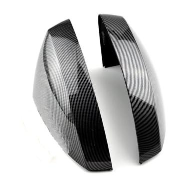 Imagem de Capas de asa 2 peças para A3 para S3 8V para Rs3 capa de espelho retrovisor de carro capa de espelho retrovisor de carro invólucro capa de espelho lateral da porta 2013-2020 capa traseira externa (sem