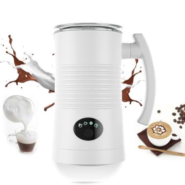 Imagem de Batedor de Leite 4 em 1 Elétrico Automático Espuma e Vaporizador 400W Aço Inoxidável Interior Antiaderente para Café Quente Fria