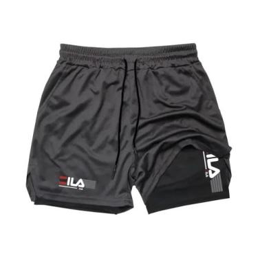 Imagem de Bermuda Esportiva Masculina De Secagem Rápida E Respirável, Casual, Pa