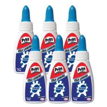 Imagem de Cola branca tenaz Pritt 35g kit com 6 unidades