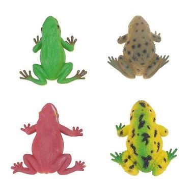 Imagem de 4 peças de modelos simulados Fun Prank Toys Plastic Toad Toy - Gloome 