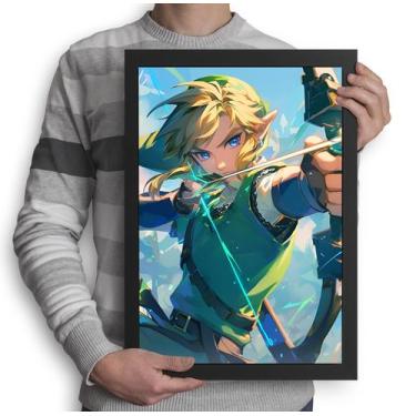 Imagem de Quadro Nostalgia Games - Zelda (Tamanho A3) - Shimai