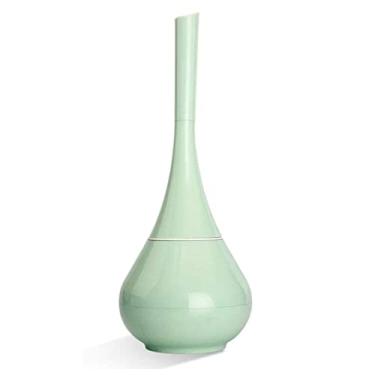 Imagem de Escova de vaso sanitário e suporte para banheiro WC conjunto de escova de banheiro totalmente fechado vaso de escova destacável suporte de escova de vaso sanitário ferramentas de banheiro (cor: branco