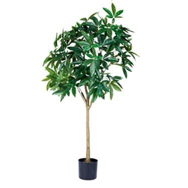 Imagem de SLGGPJBU Plantas falsas planta artificial estilo nórdico árvore falsa sala de estar quarto decoração plantas artificiais planta verde criativo vaso simulação árvore plantas artificiais interior