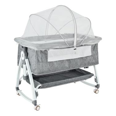 Imagem de Infantil Fly Net Multifuncional Portátil Berço Tenda Para (Cinza)