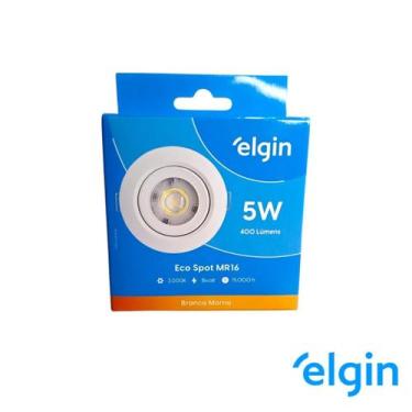Imagem de Luminária Spot LED 5W Embutir Redondo 3000K Luz Quente - Elgin