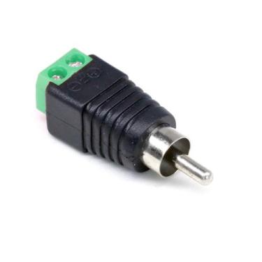 Imagem de 10 Plugues Conectores Rca Com Borne Macho Para Cftv, Som, Led - Keedi,