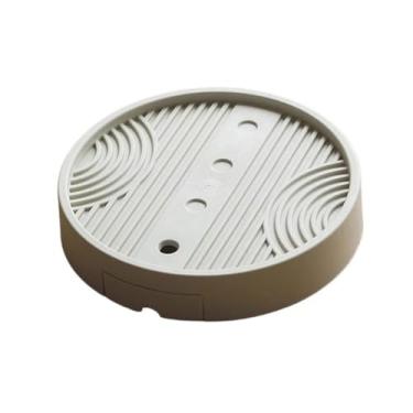 Imagem de x3anggyt5 Base de bonsai de polia móvel invisível para decoração de casa, bandeja de plástico para gotejamento de plantas para uso interno (grande)