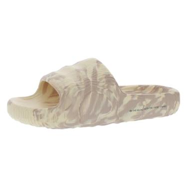 Imagem de Adidas Adilette 22 Tênis masculino sem cadarço, Sand Strata/Wonder Taupe/Core Black/Bege, 12
