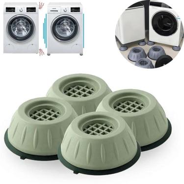 Imagem de Kit 2 Pé Nivelador Máquina Lavar Antiderrapante Antivibração