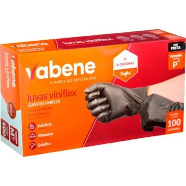 Imagem de Luva Viniflex Preta Tamanho P Caixa com 100 Unidades - Vabene