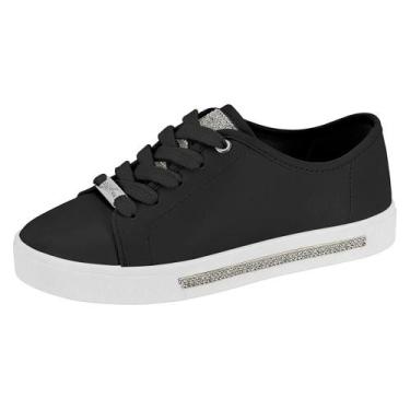 Imagem de Tenis Molekinha Casual Com Strass Na Sola - 2524.848.7800, 31, Preto
