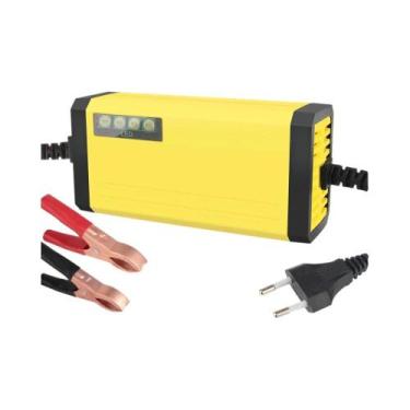 Imagem de Carregador De Bateria 12V 2A Com Display Luminoso Para Baterias De Mot
