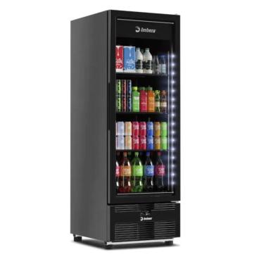 Imagem de Freezer Vertical 560L Imbera Porta de Vidro Preta EVZ21
