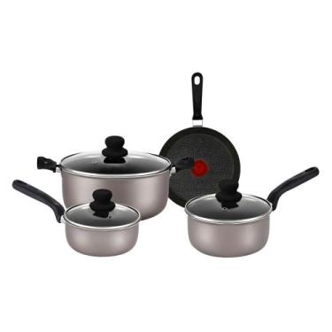 Imagem de Jogo De Panelas 4 Peças Rochedo Talent Imusa Com Revestimento Antiader