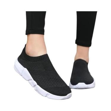 Imagem de Tênis Femininos plus Size De Malha, Estilo Slip-on, Confortáveis, Vulc