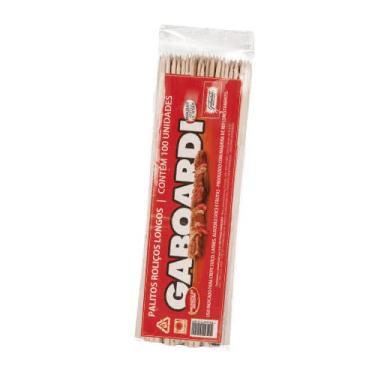 Imagem de Espeto para Churrasco Madeira Amigo 25cm 50un Madeira