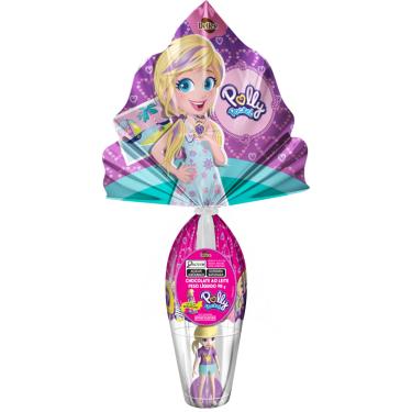 Imagem de Ovo de Páscoa Delice Polly Infantil Chocolate ao Leite 90g com Miniatura de Brinde