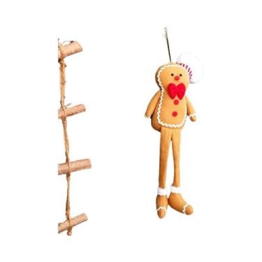 Imagem de Boneco De Pelúcia De Homem De Gengibre Para O Natal, Enfeites Para Árv