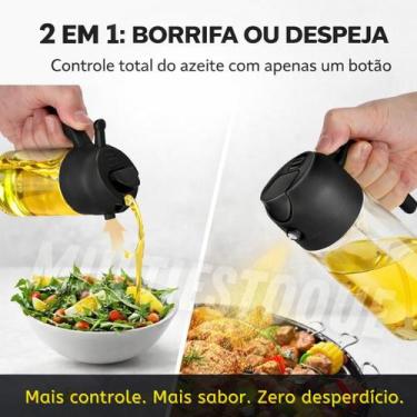 Imagem de Galheteiro 2 em 1 Vidro Spray 470ml Azeite Vinagre ou Molhos - TOP RIO