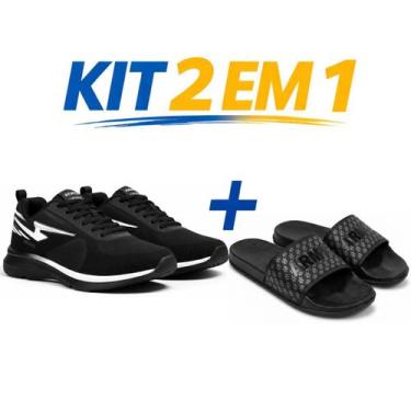 Imagem de Kit tenis masculino e feminino casual esportivo leve respiravel corrid