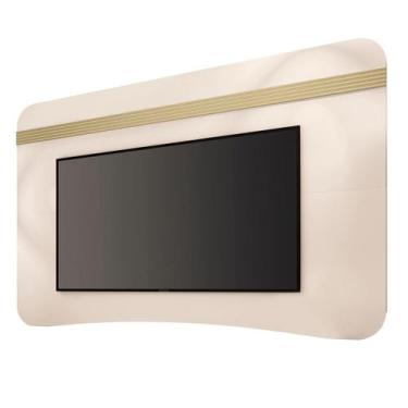 Imagem de Painel Armony Sala para TV até 80 Polegadas - HB Móveis, Off White/Cha