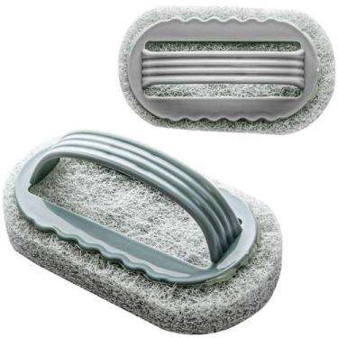 Imagem de Esponja / bucha abrasiva para limpeza com alca plastico max clean 13,5