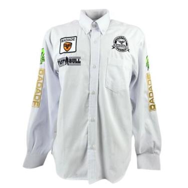 Imagem de Camisa Country Original Masculina Radade Manga Longa Bordada Branca Co