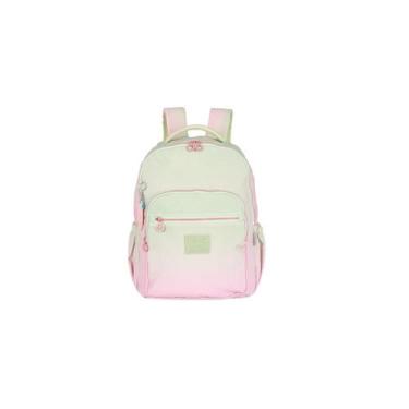 Imagem de Mochila Juvenil Bicolor Luara Up4you 021766 Cor:Verde, Verde