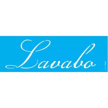 Imagem de Estencil 10x30 palavras lavabo opa2426 - OPA Criando Arte