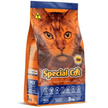 Imagem de Ração Special Cat Premium Mix de Carnes Para Gatos Adultos 3 kg - MANF