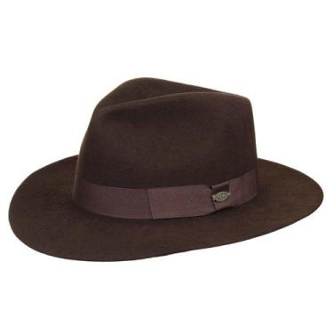 Imagem de Chapéu Feltro Indiana Jones Chocolate Ramenzoni 33483, 58, Chocolate